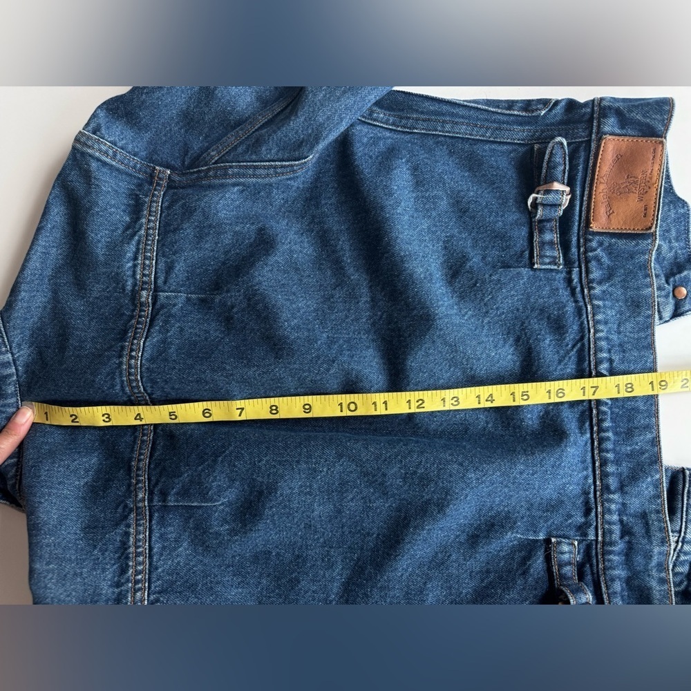 vintage 80s 90s ralph lauren western denim corduroy collar jean jacket - Picture 13 of 13